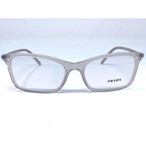 New PRADA Clear/Silver Rectangle TWH-101 Mens Eyeglasses 54-17-140